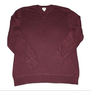 OLD NAVY Mens Burgundy Cotton Blend Crewneck Pullover Sweater Size XL